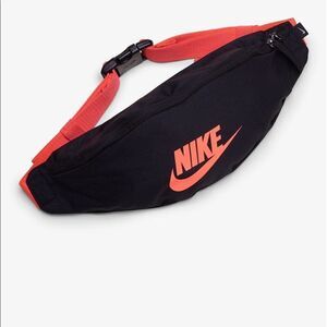 Nike Sportswear Heritage Waist Fanny Pack - Black & Orange
